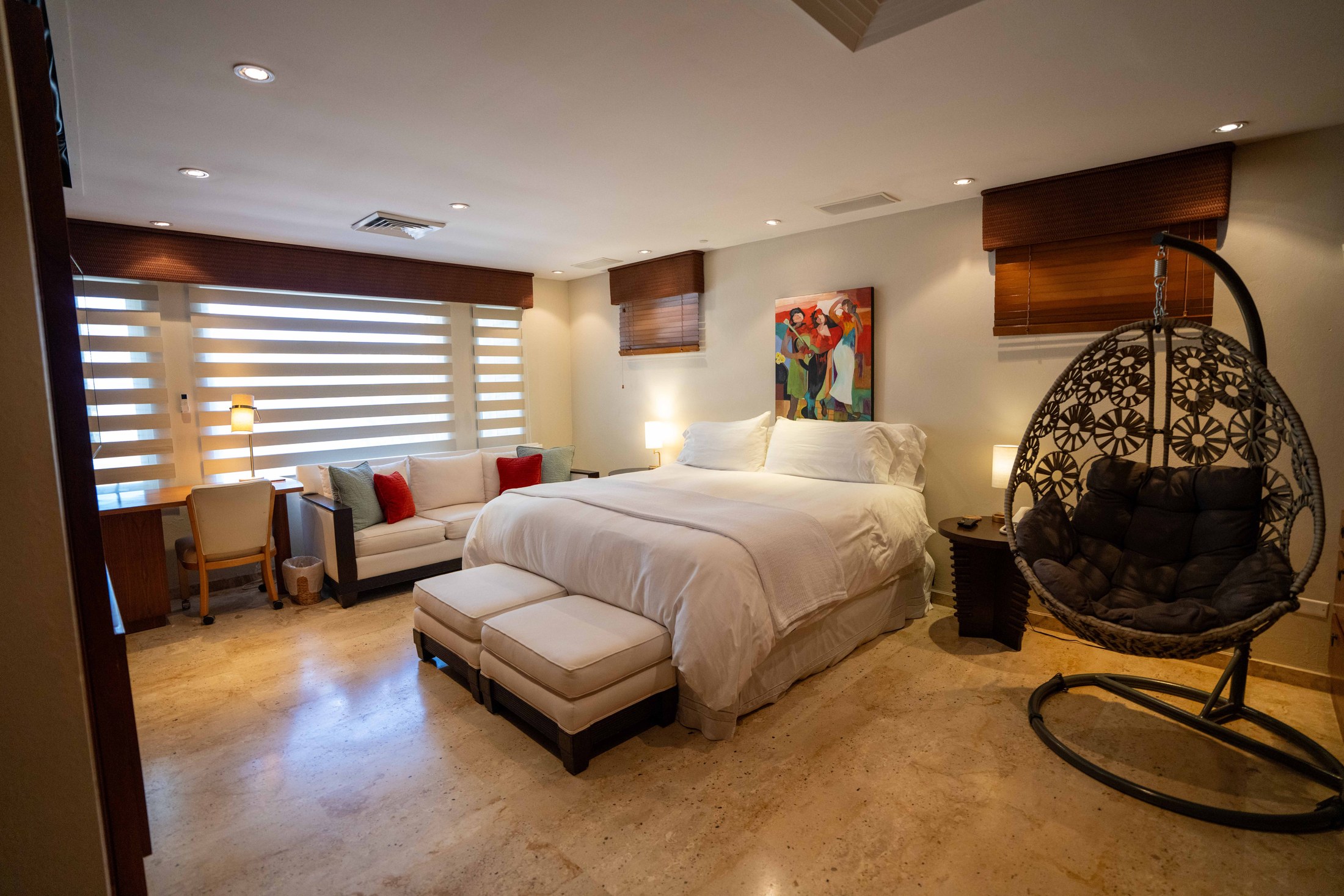 Master suite with king bed